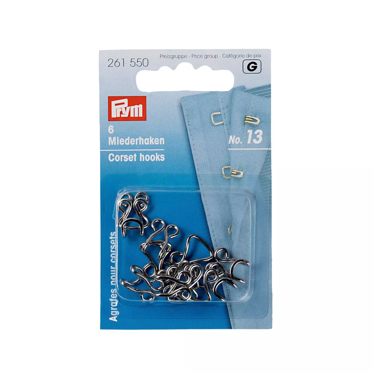 Agrafes et portes pour corset, No. 13