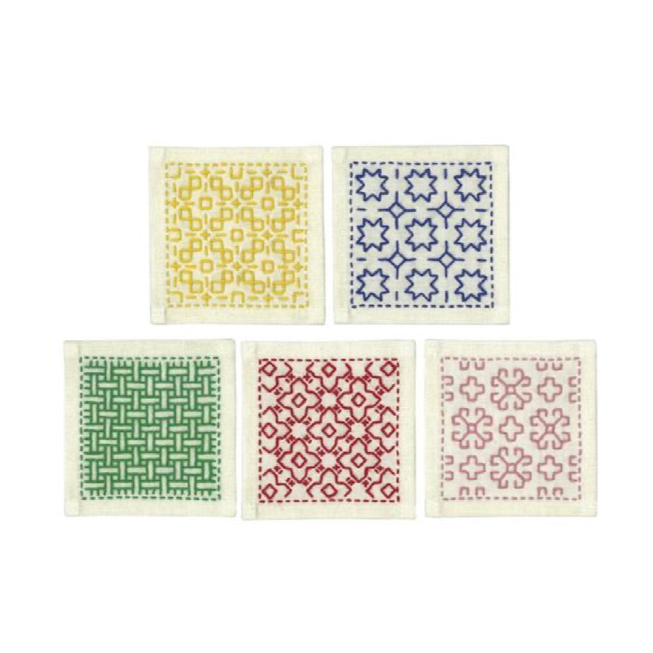 KIT SASHIKO - 5 CARRES A BRODER