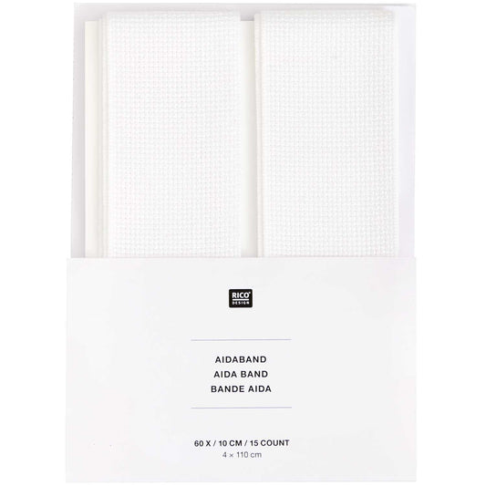 RUBAN AIDABAND BLANC 6 POINTS/CM 2X 4X110CM