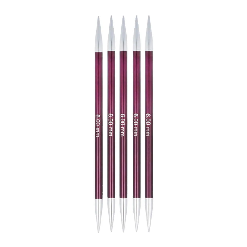 Aiguilles double pointe KnitPro Zing 15 cm