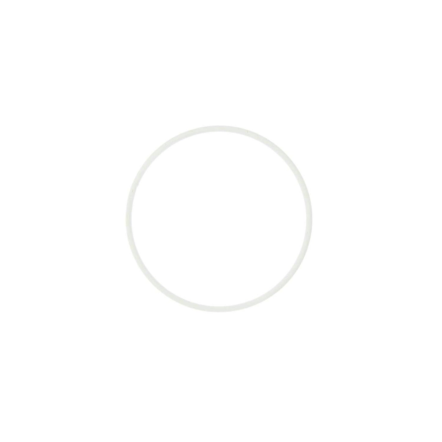 ANNEAU MÉTALLIQUE BLANC