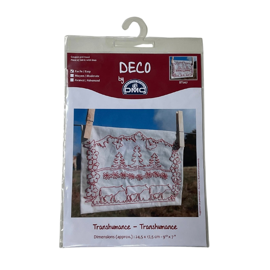 Kit de broderie traditionnelle pré-imprimée – Transhumance