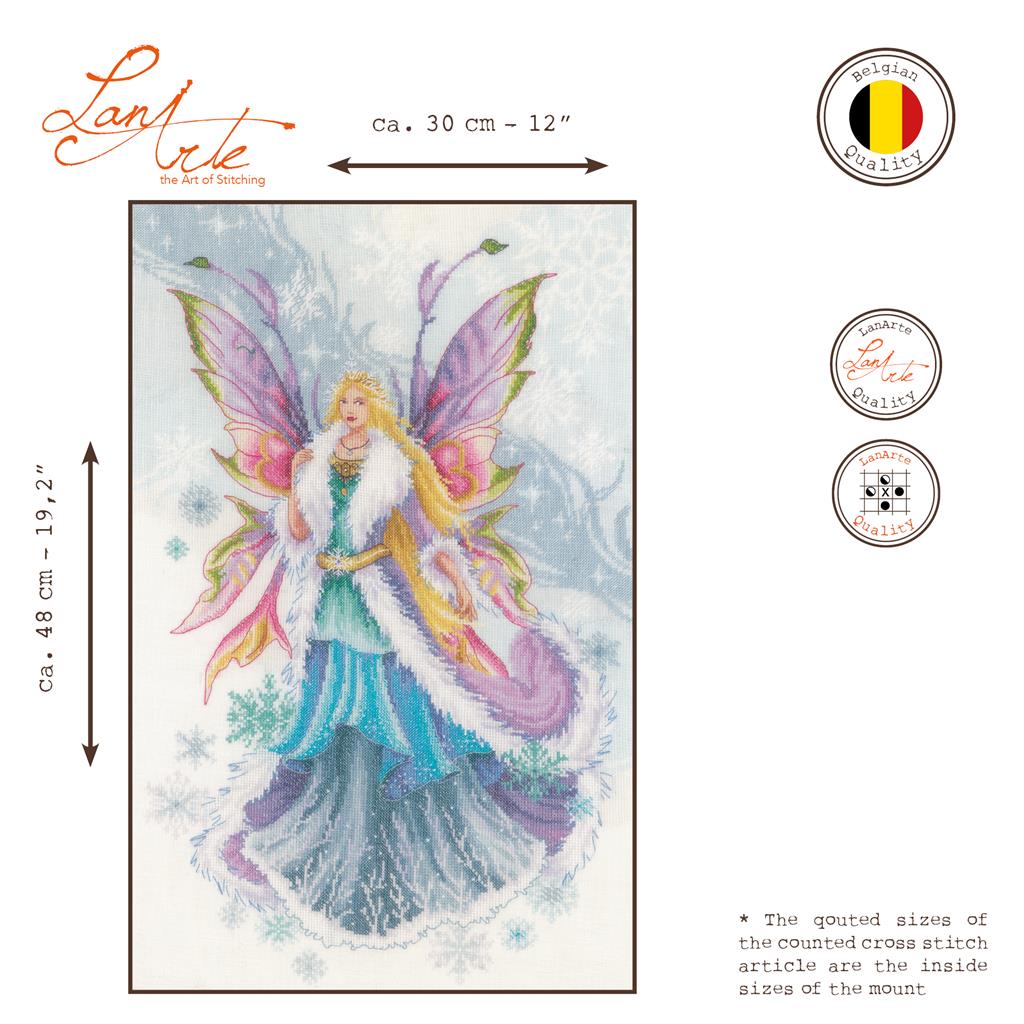 KIT AU POINT COMPTÉ ELFE D'HIVER