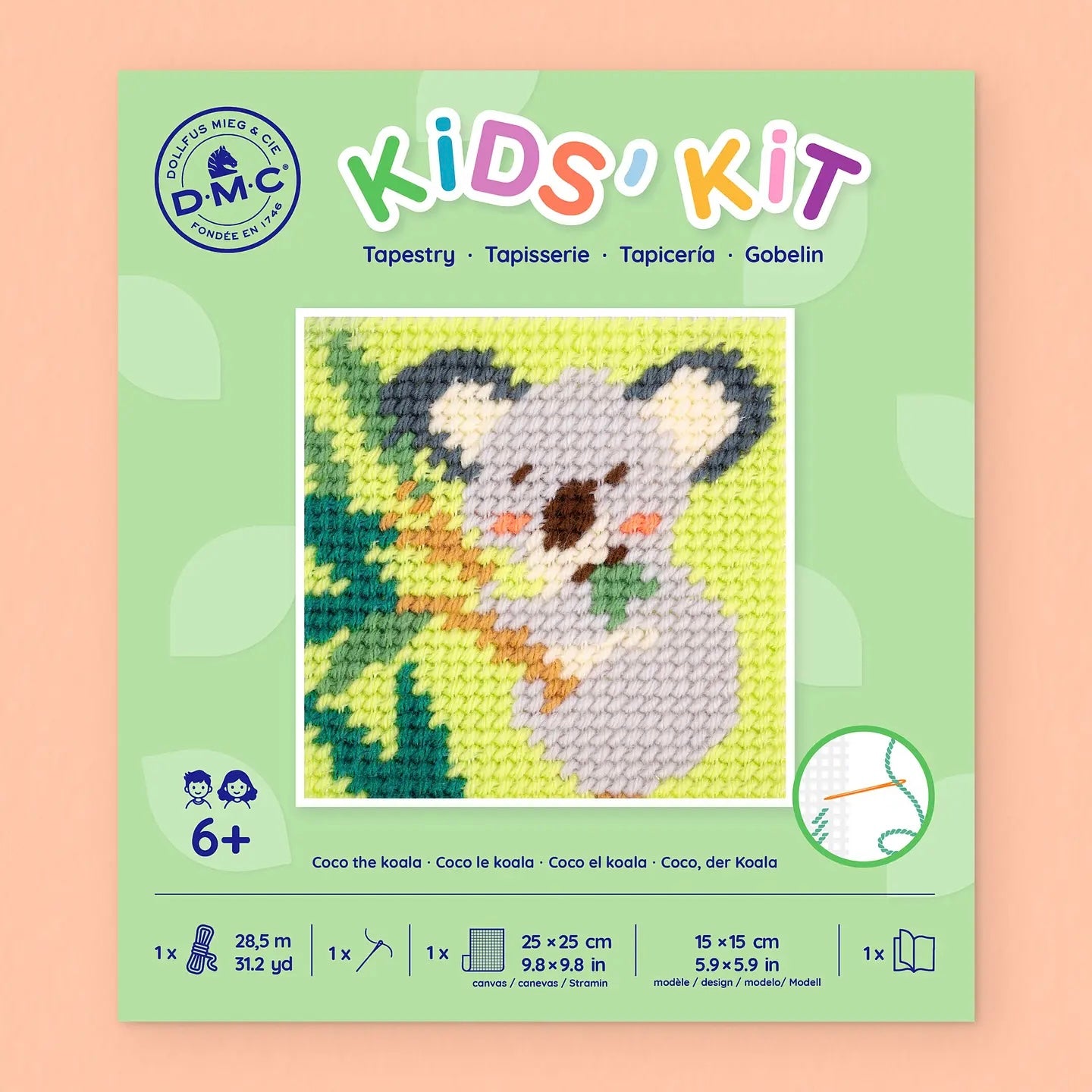 DMC Kit de tapisserie pour enfants