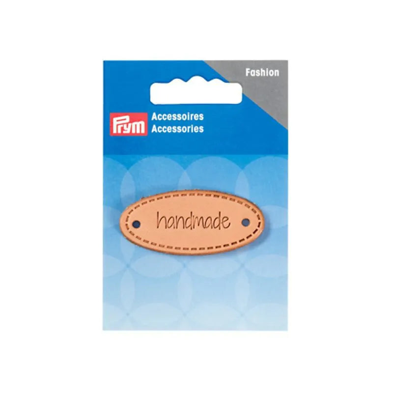 Étiquette en cuir “Handmade” Prym