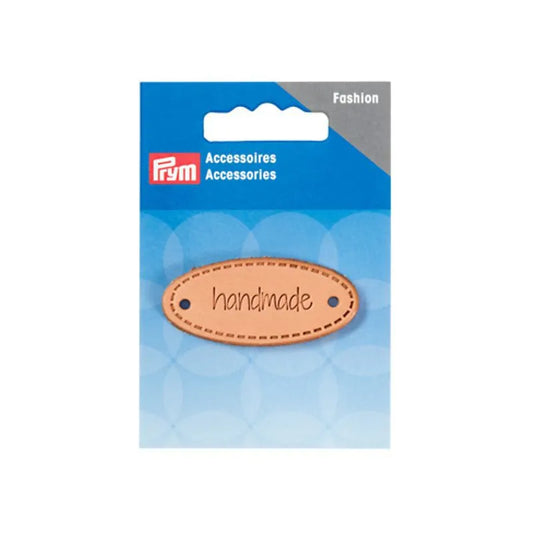 Étiquette en cuir “Handmade” Prym