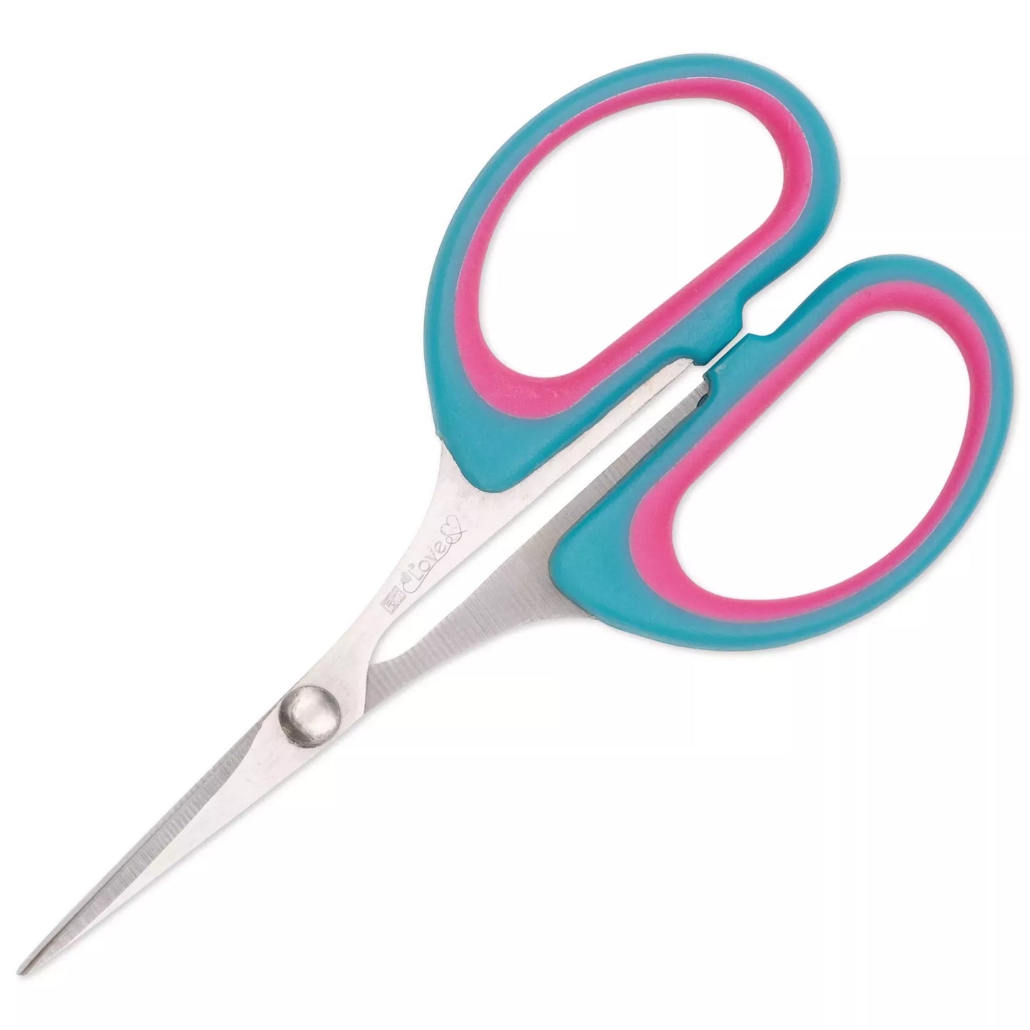 Ciseaux à broder Prym Love, 10 cm, menthe/rose