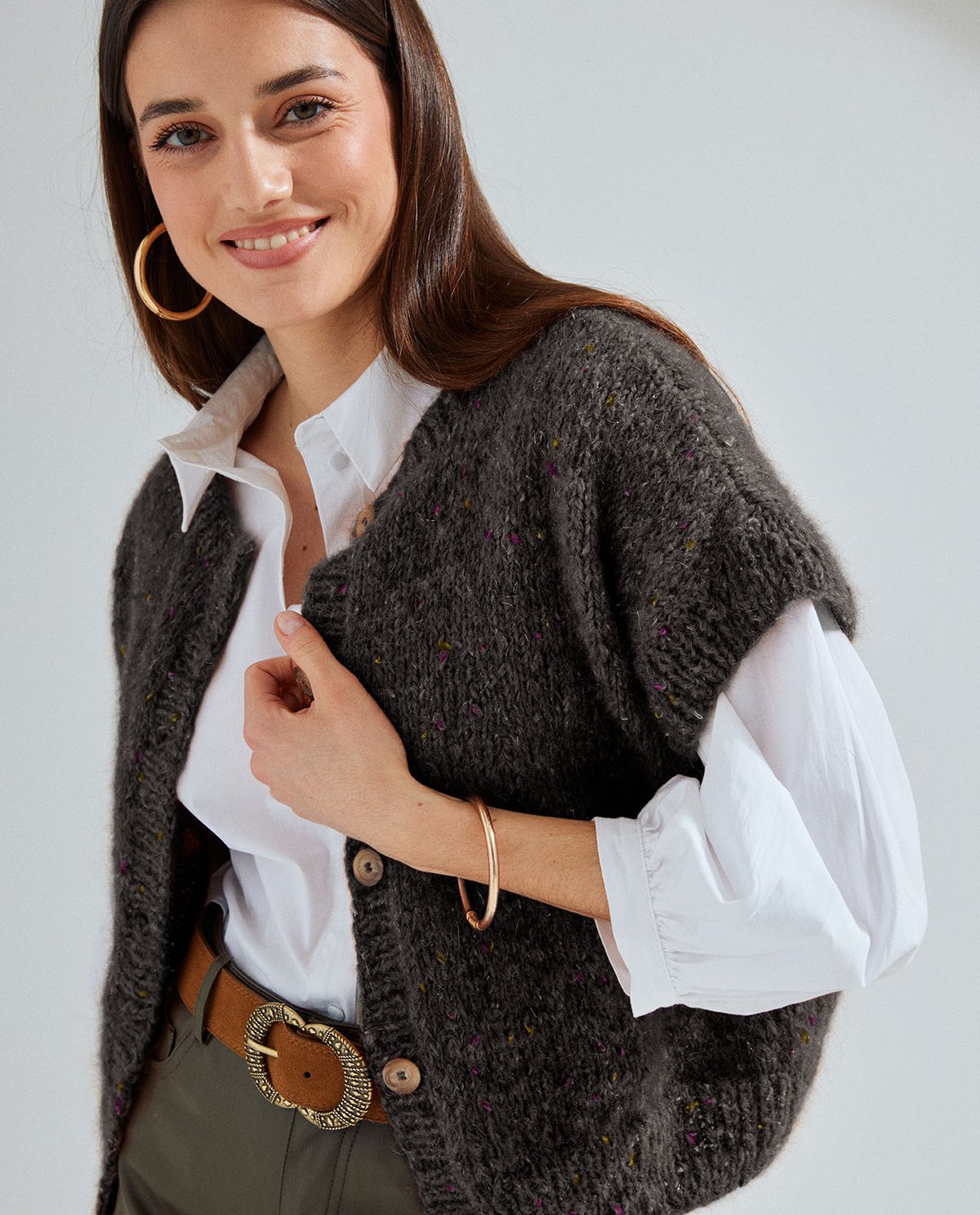 Modèle Gilet Femme Abby