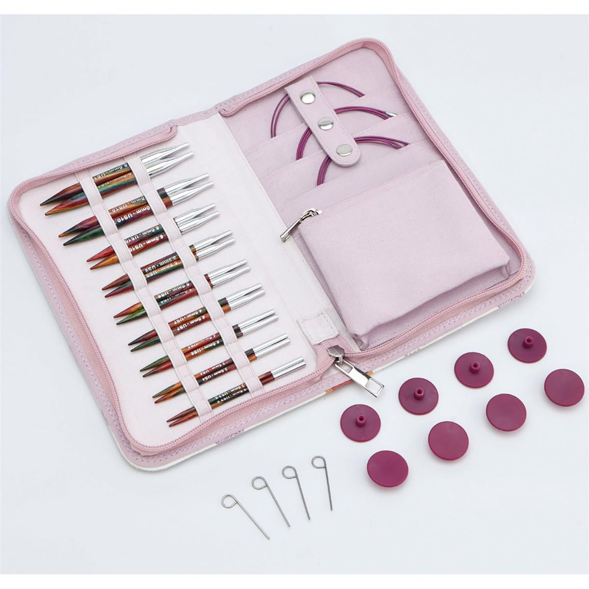 KnitPro Symfonie 2 – Set Deluxe d’aiguilles circulaires interchangeables 10cm