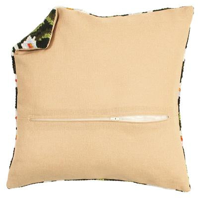 Dos de coussin avec tirette 45x45cm Noir