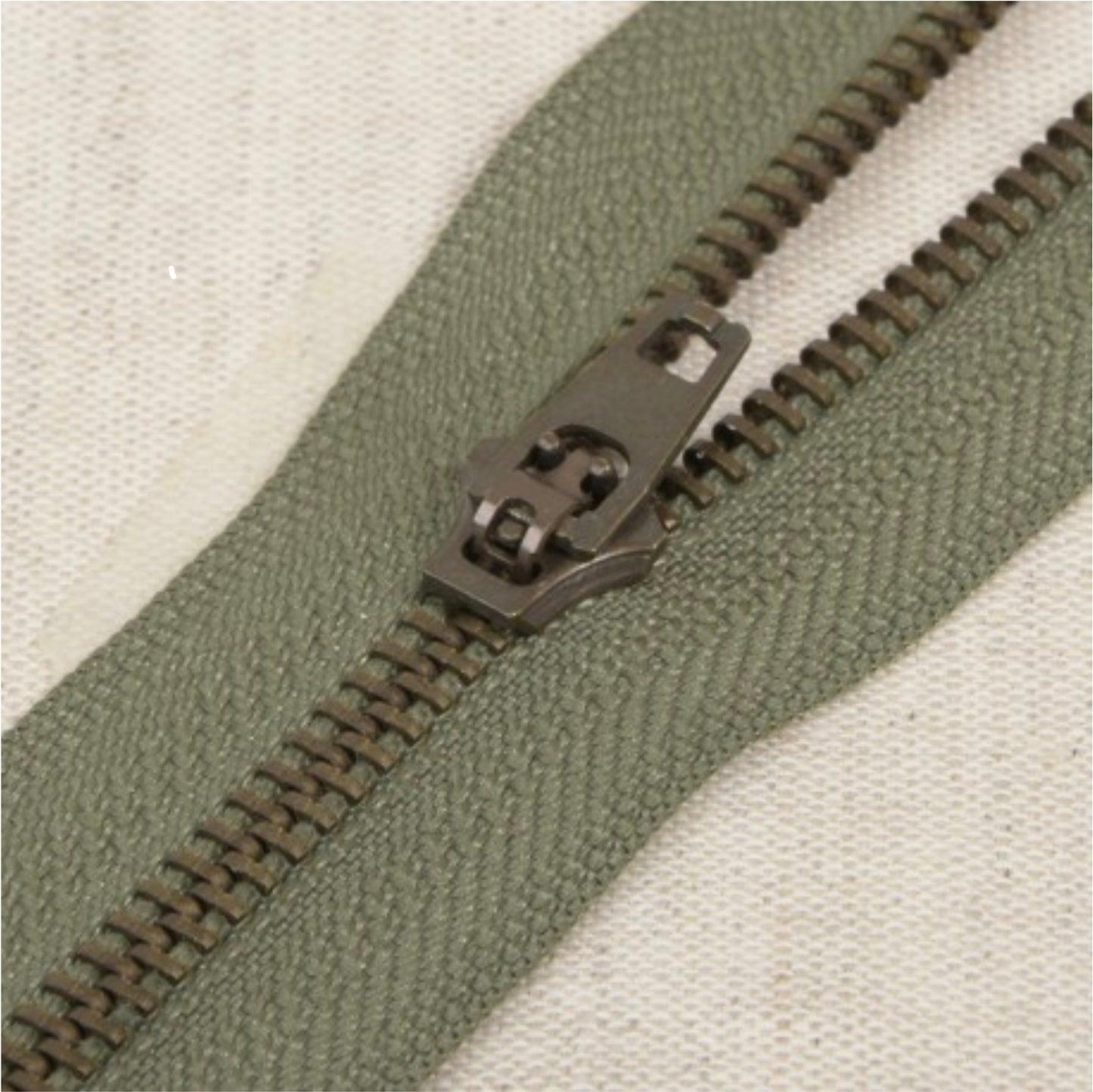 Fermeture métal / Tirette bronze n°5 non séparable