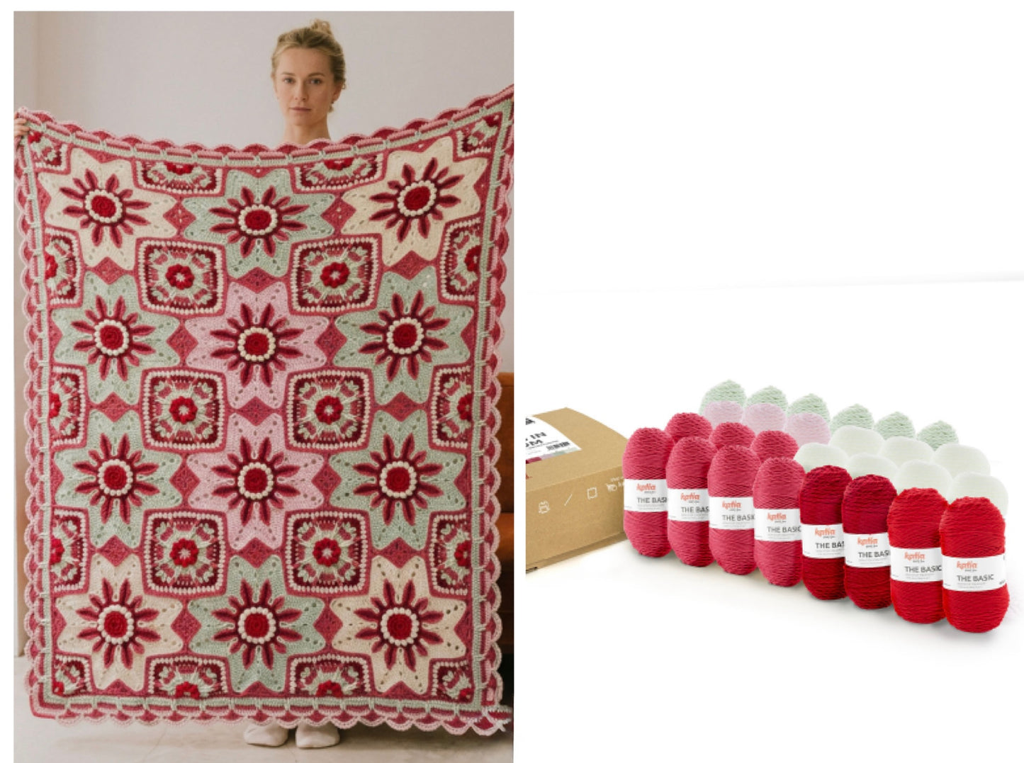 Kit CAL Stars in Bloom : Couverture de Fleurs au Crochet