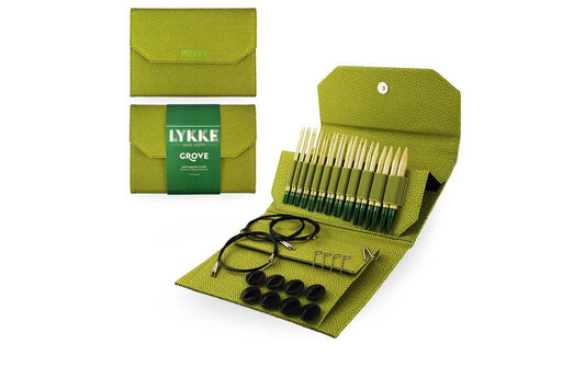 Set d’aiguilles circulaires interchangeables en bambou