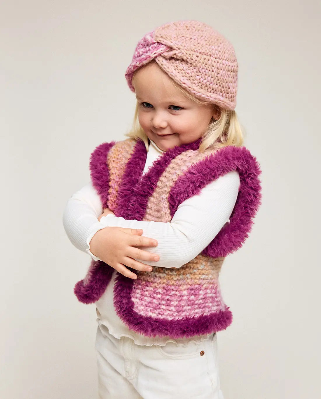 MODÈLE ENFANT BOLÉRO ET BONNET PAIGE