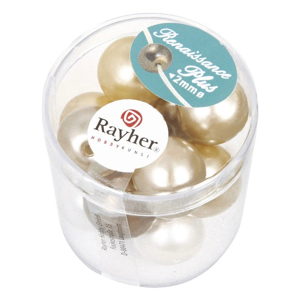 Perles en verre Renaissance – 14 mm