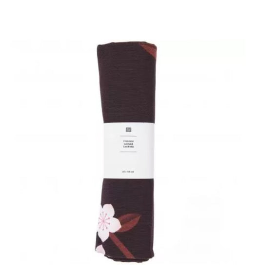Coupons ‘Sakura' Canevas Noir 50x140 Cm