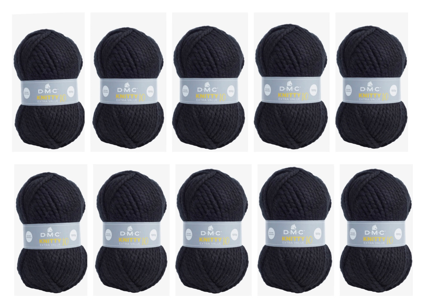 Lot de 10 pelotes de KNITTY 10
