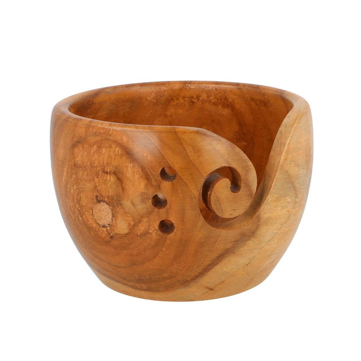 Bol à laine en bois naturel
