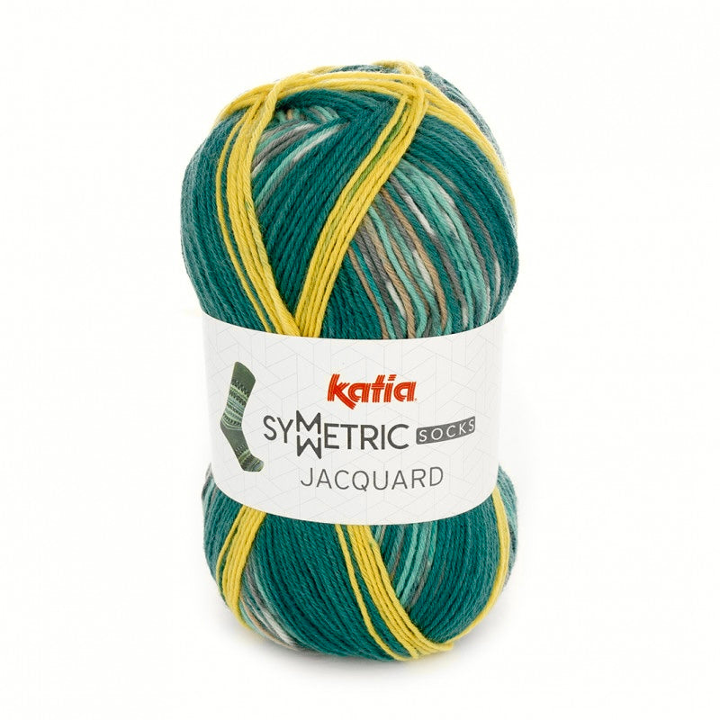Symetric Socks Jacquard Green
