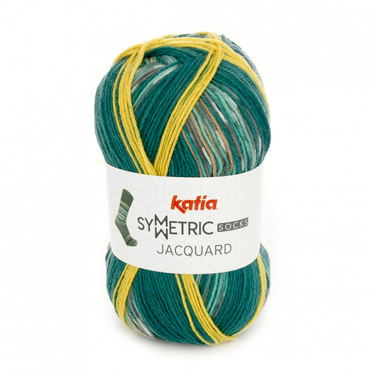 Symetric Socks Jacquard Green