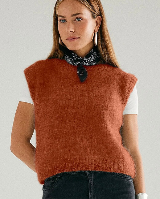 MODÈLE PULL SANS MANCHES LÉONTINE