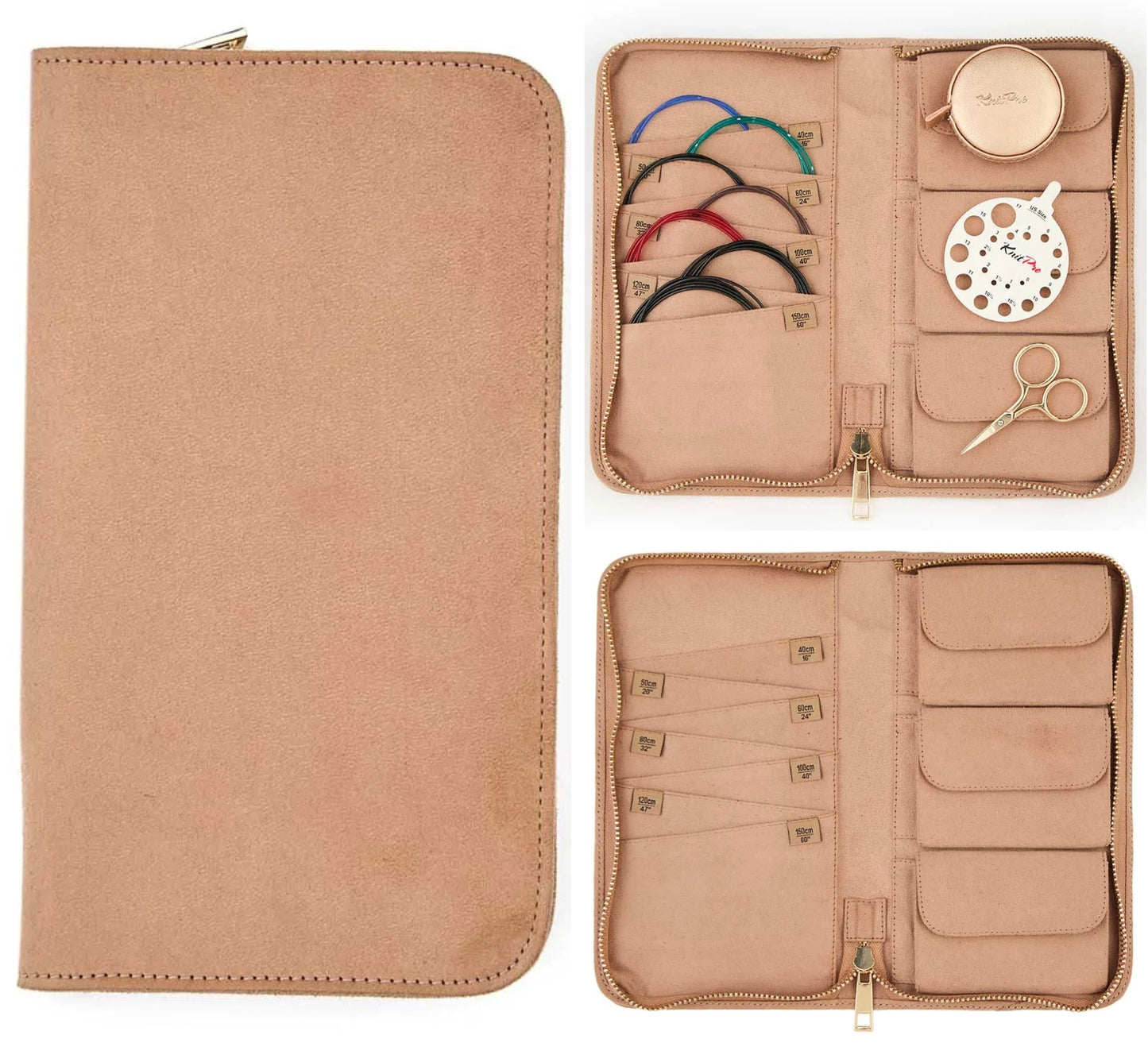 Étui KnitPro pour câbles accessoires – 13 × 22,5 × 1,5 cm