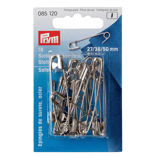 Épingles de sûreté, 27/38/50mm, assorties