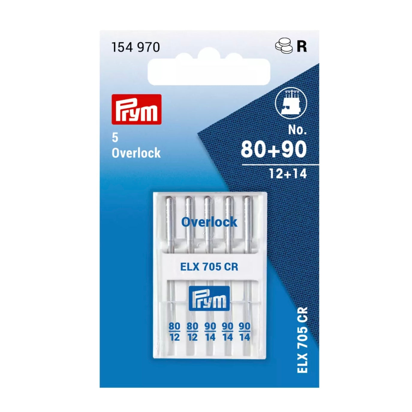 Aiguilles pour surjeteuse N°80/90