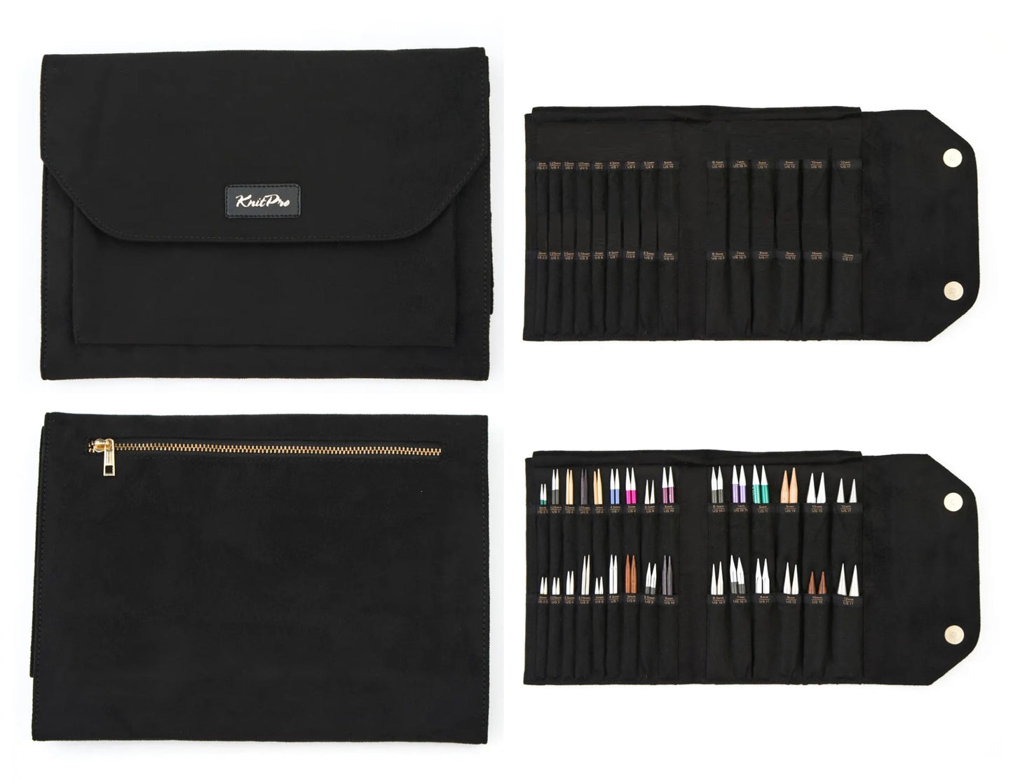 Étui KnitPro pour aiguilles interchangeables – 22 × 17,5 × 1,5 cm