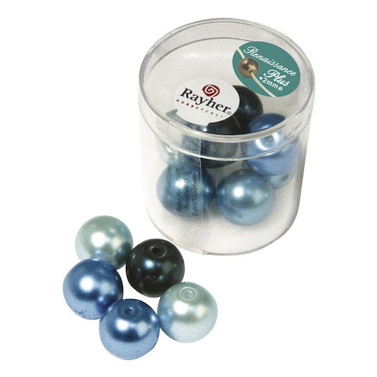 Perles en verre Renaissance – 14 mm
