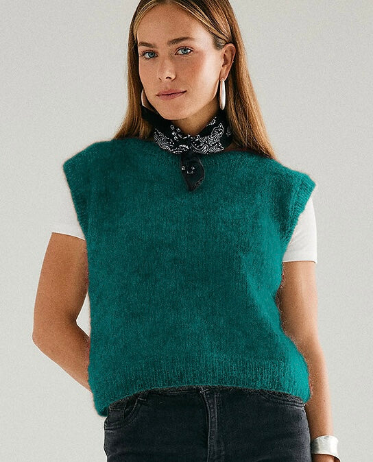 MODÈLE PULL SANS MANCHES LÉONTINE