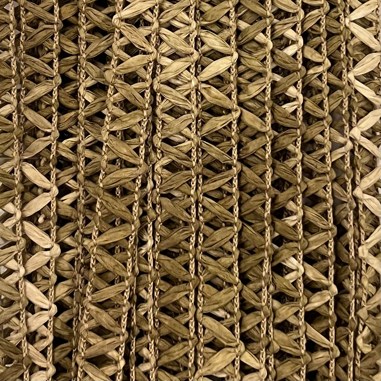 Galon fantaisie effet raphia multicolore