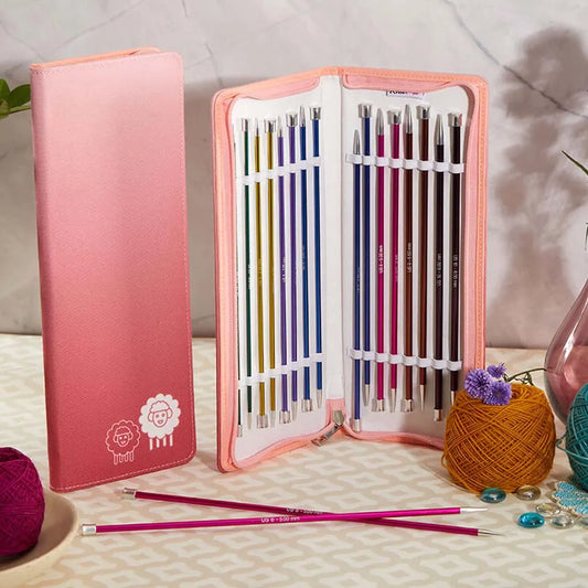 KnitPro Zing – Set Deluxe d’aiguilles droites