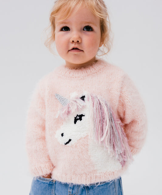 MODÈLE PULL FILLE VANIA / Licorne 12mois - 4ans