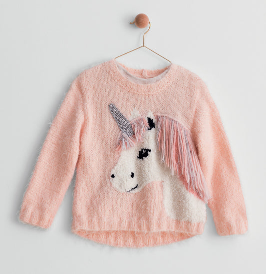 MODÈLE Pull Ambre / Licorne 4-12ans