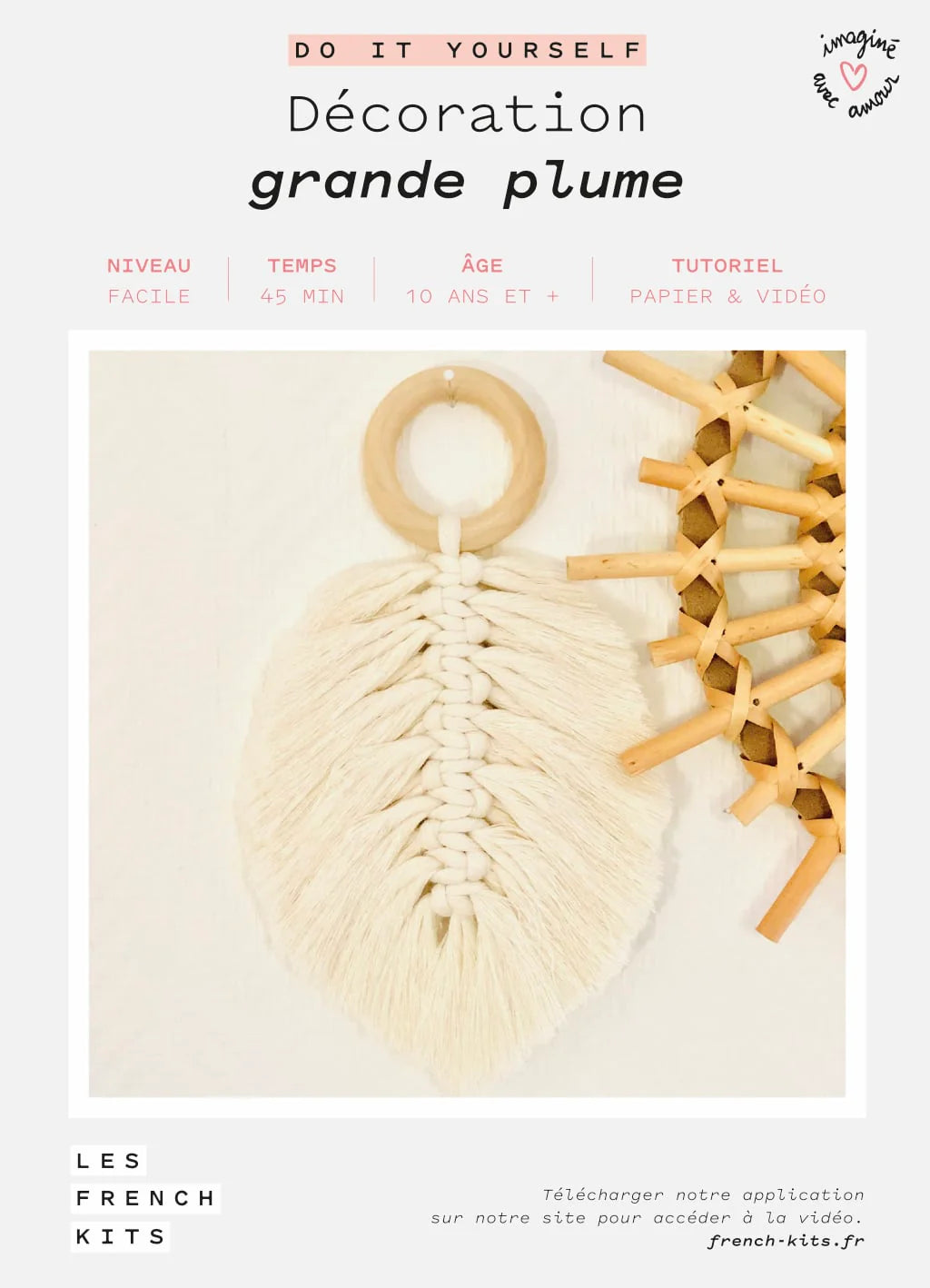 Kit DIY Décoration Grande plume