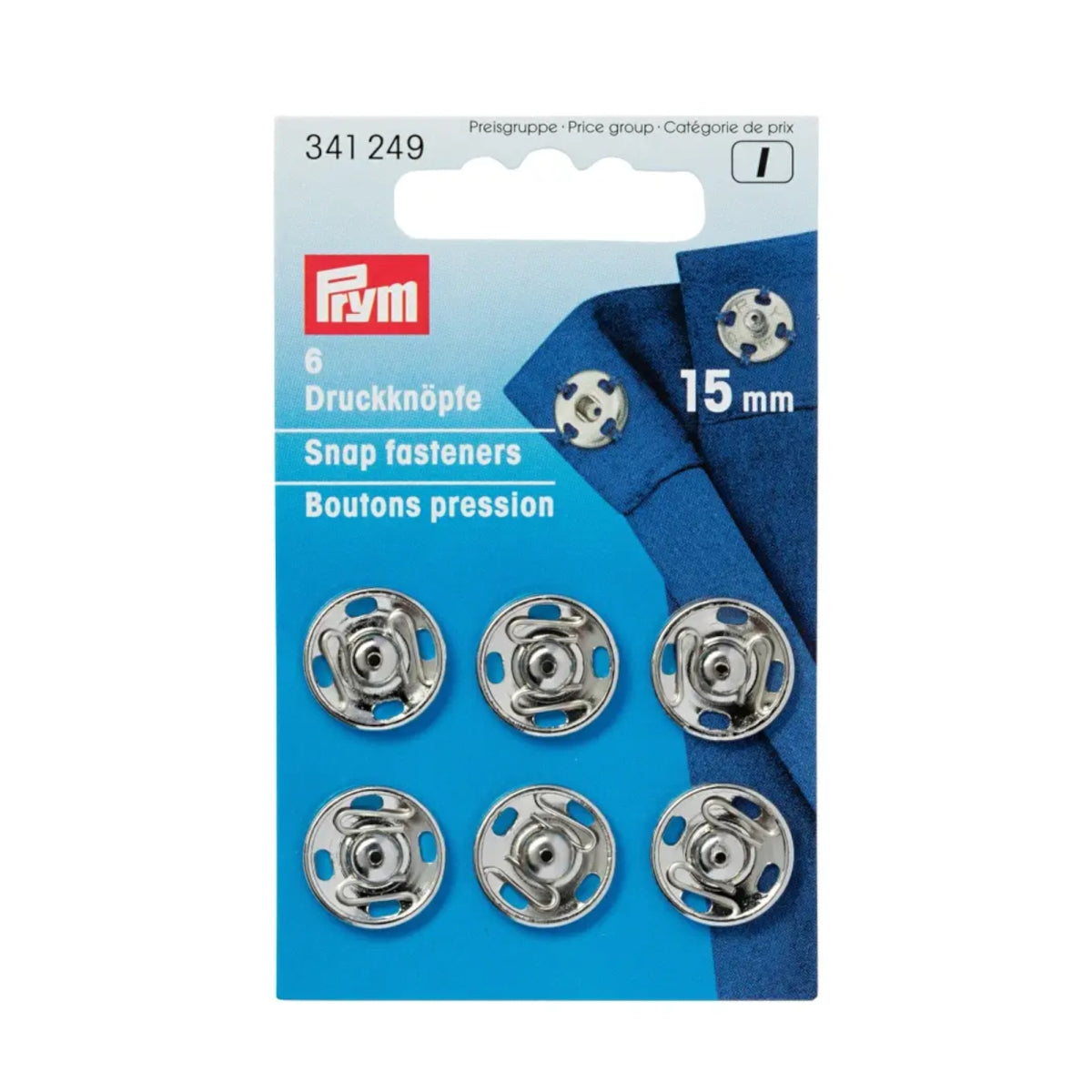 Boutons pression à coudre