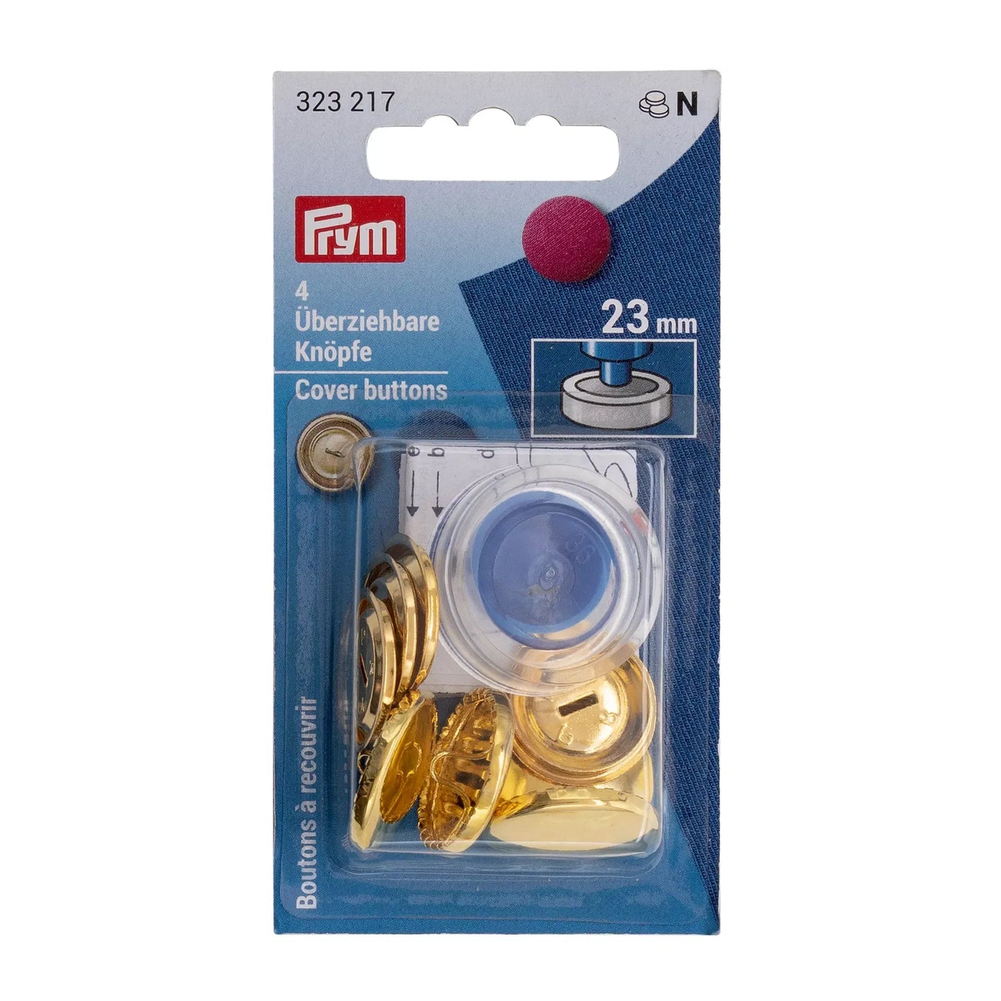 Boutons à recouvrir, avec outil