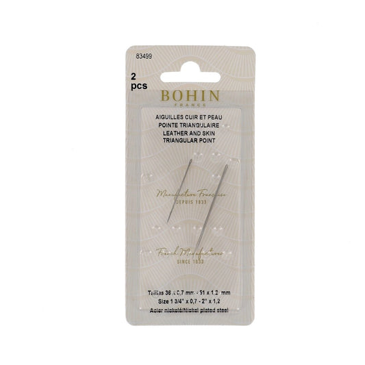 Leather Needles with Triangular Points