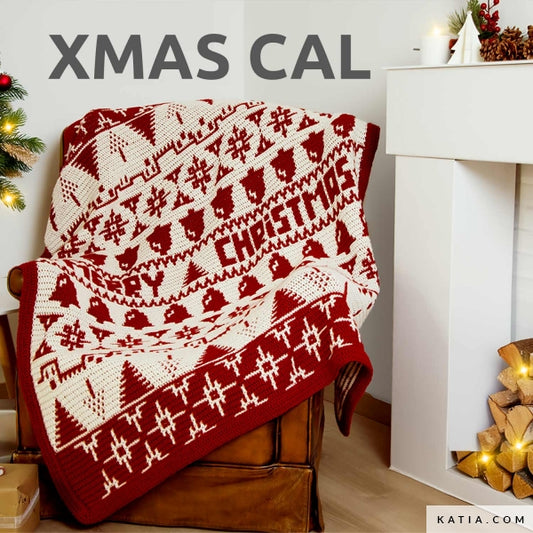 COUVERTURE NOËL CROCHET MOSAÏQUE / KIT MERRY BLANKET