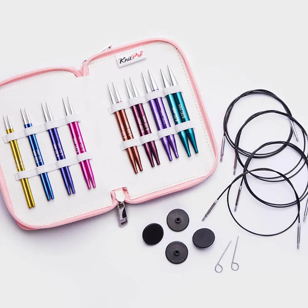KnitPro Zing – Set d’aiguilles circulaires interchangeables Special (10 cm)