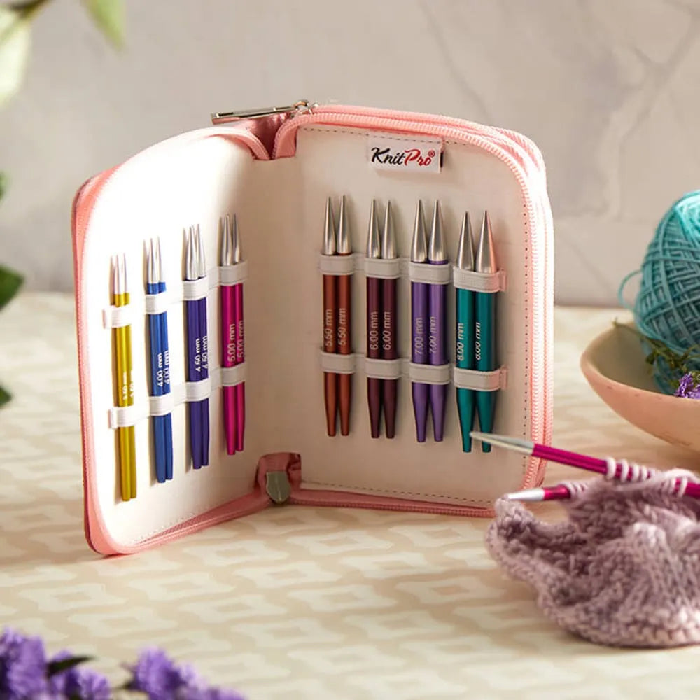 KnitPro Zing – Set d’aiguilles circulaires interchangeables Special (10 cm)