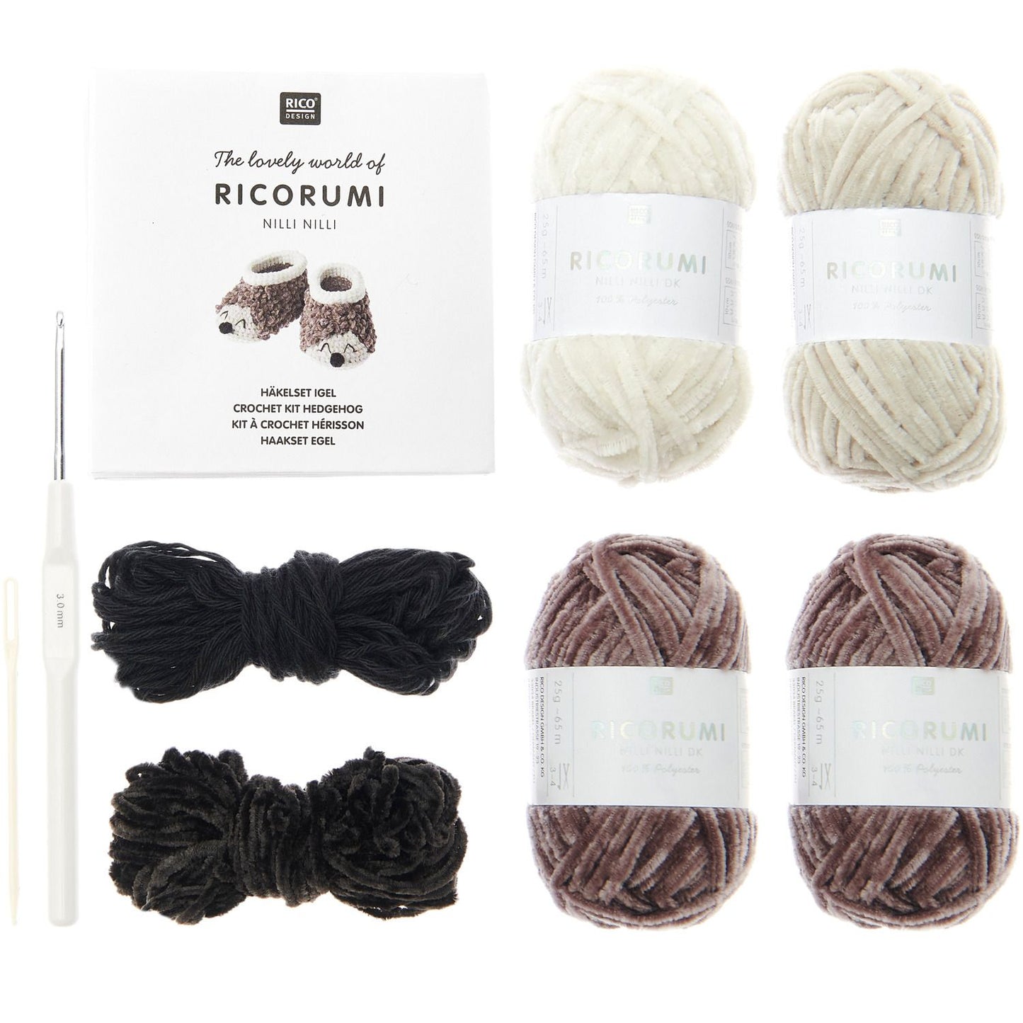 RICORUMI KIT À CROCHETER BABY BOOTIES