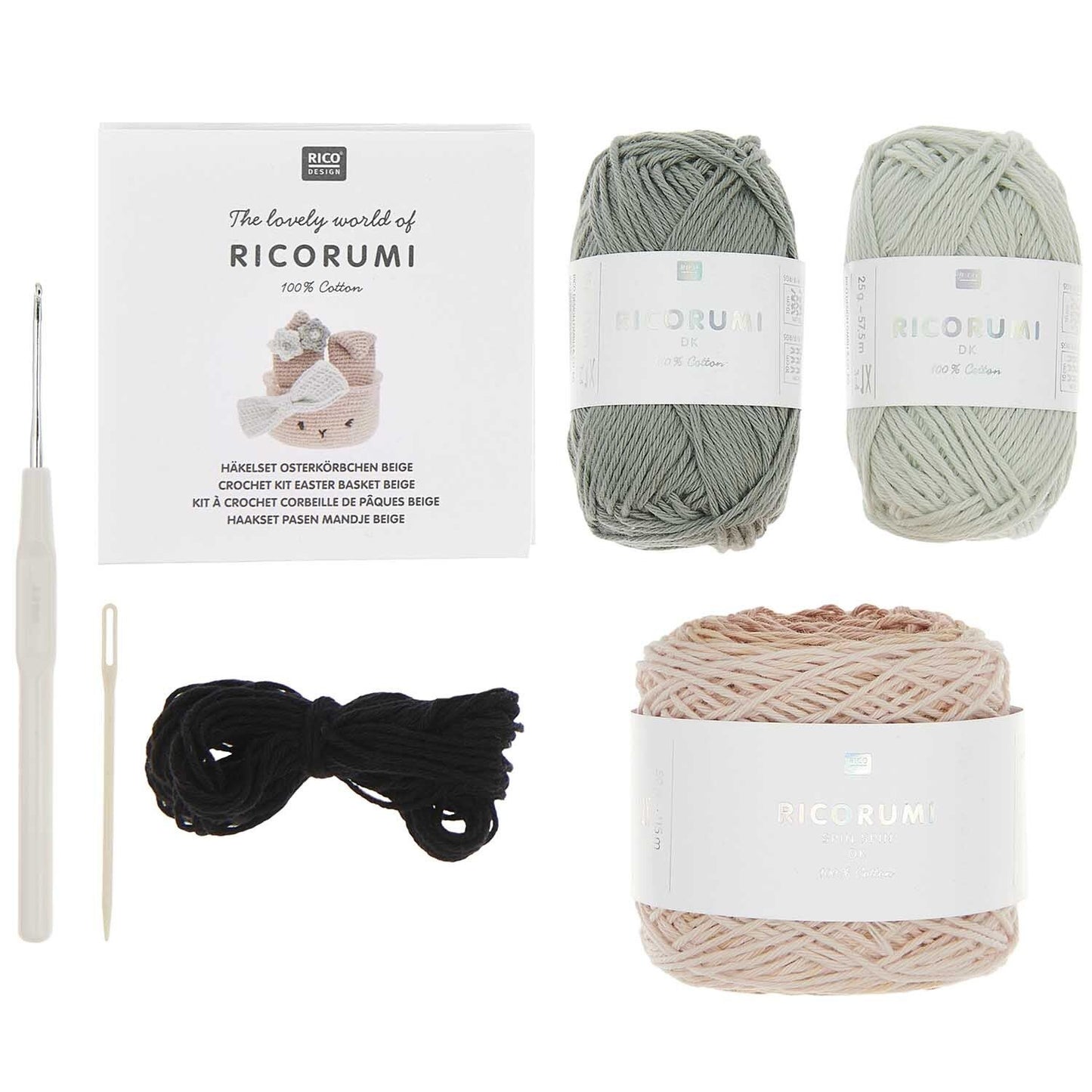 RICORUMI KIT DE CROCHET - PANIER DE PÂQUES