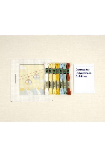 Kit tapisserie "Télécabine"