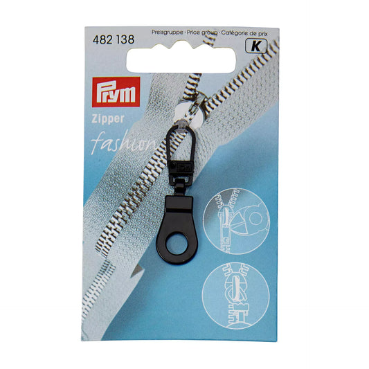Tirette « Fashion-Zipper », oeillet, noir