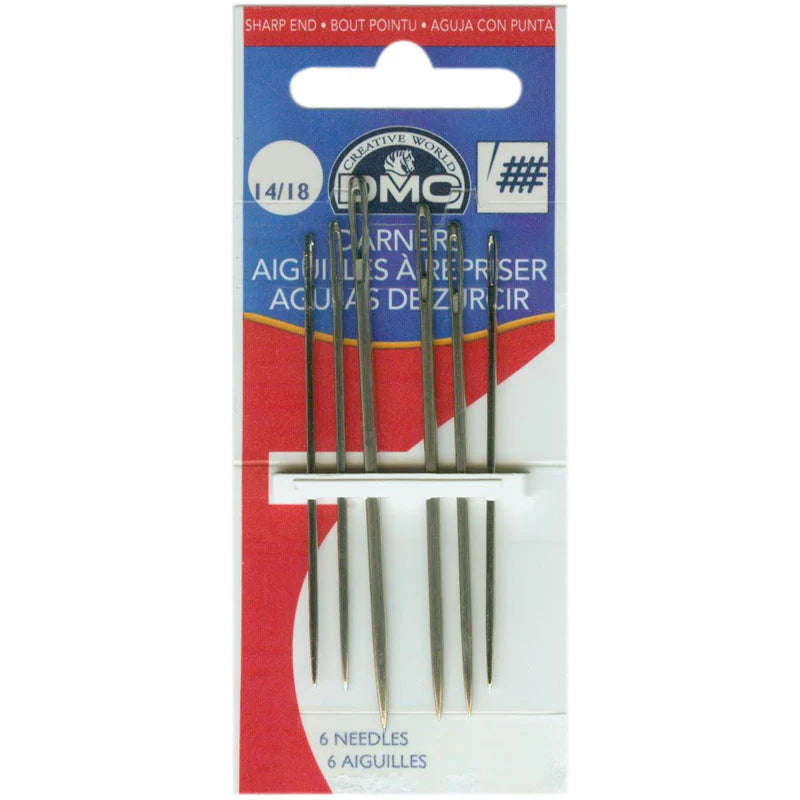 Aiguilles à repriser bout pointu