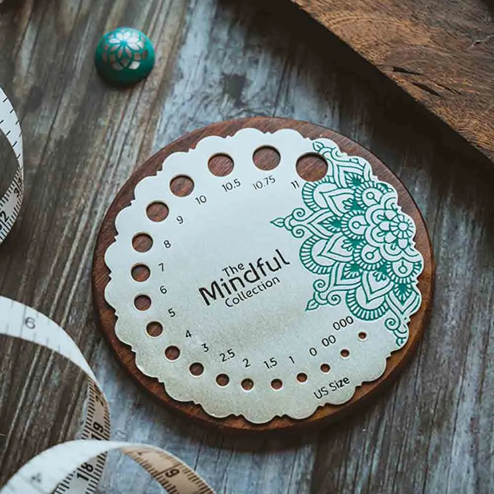 KnitPro Mindful – Jauge à aiguilles en métal