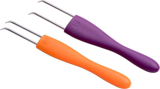 Lot de 2 crochets doubles pour metier