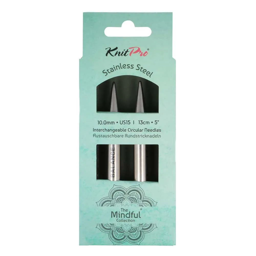 Aiguilles interchangeables de 13 cm en acier inoxydables Mindful